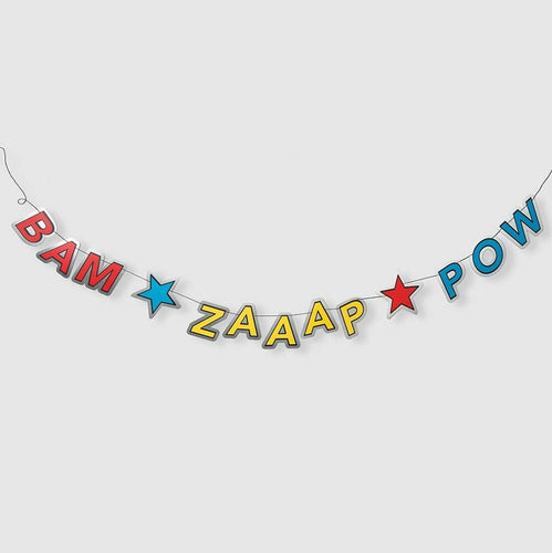 Bam Zaaap Pow Banner - Kidz Oasis