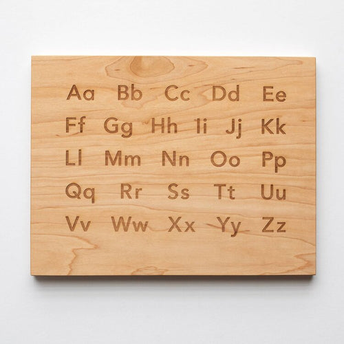 Wooden Alphabet Board and Stand - Kidz Oasis