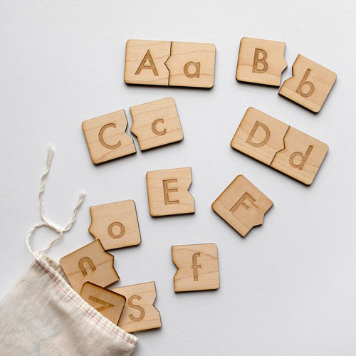 Wooden Alphabet Puzzle | Letter Matching Game - Kidz Oasis