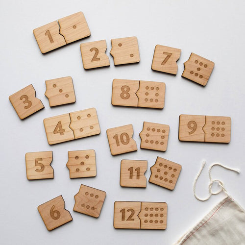 Wooden Number Matching Puzzle Game - Kidz Oasis
