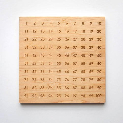 Wooden 100 Number Reference Board - Kidz Oasis