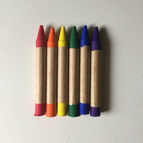 Set of 6 Traditional Eco-Friendly Crayons - Kidz Oasis